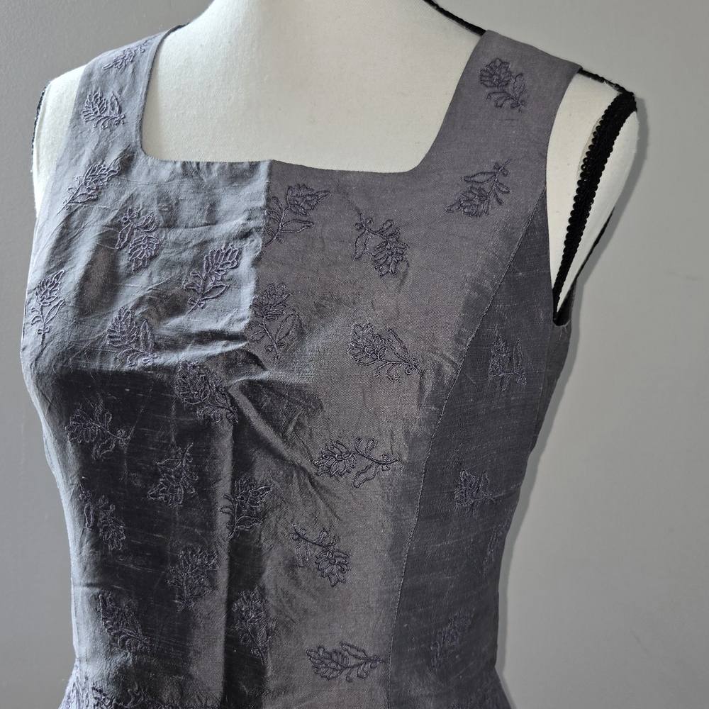 Ann Taylor Purple Embroidered Top